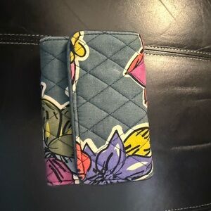 Vera Bradley Quilted Floral Wallet - Blue, Yellow, Pink, Purple